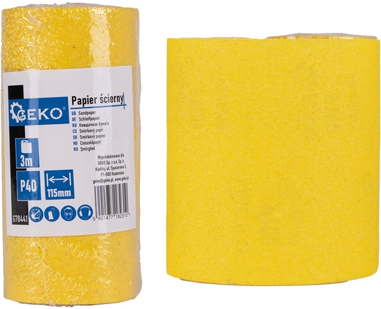 Picture of Geko Papier cierny  rolka 115mm x 3m P40 (100)