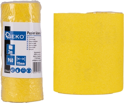 Attēls no Geko Papier cierny  rolka 115mm x 3m P60 (100)