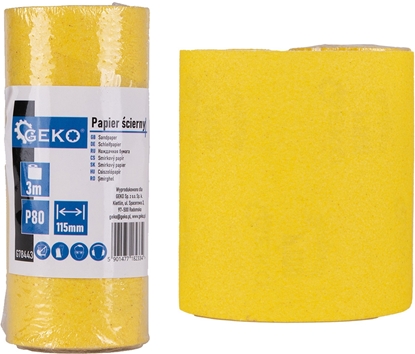 Attēls no Geko Papier cierny  rolka 115mm x 3m P80 (100)