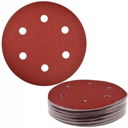 Изображение Geko Papier cierny na dysk z otworami 225mm P150 yrafa (10 opak.) (10/1000)