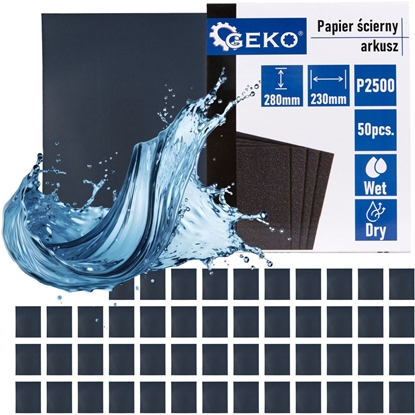 Изображение Geko Papier cierny wodny  arkusz 230x280mm P2500 (50/1000)