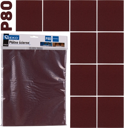 Изображение Geko Pótno cierne  arkusz 230x280mm P80 (10/500)