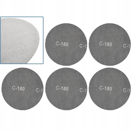 Picture of Geko Siatka cierna na rzep 225mm P180 (5/250)