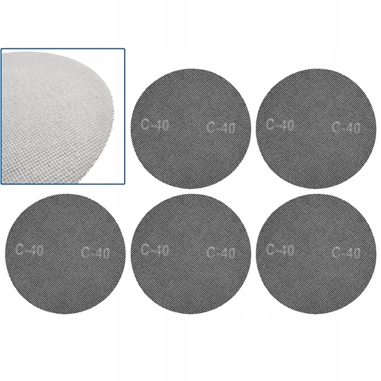 Picture of Geko Siatka cierna na rzep 225mm P40 (5/250)