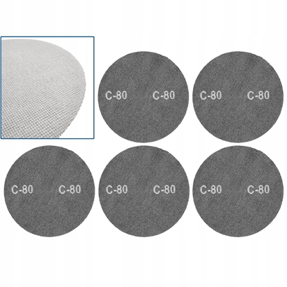 Attēls no Geko Siatka cierna na rzep 225mm P80 (5/250)