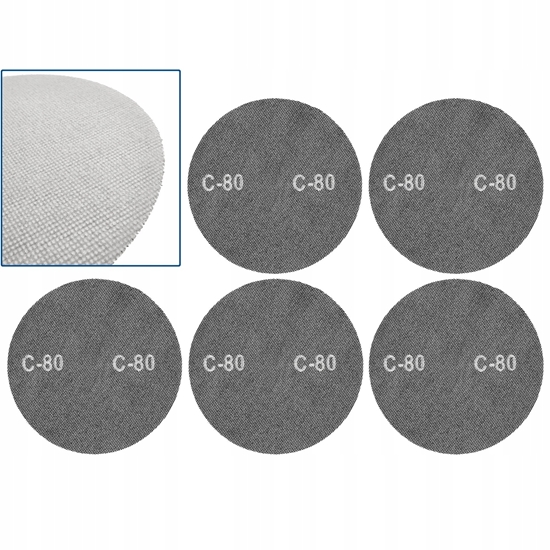 Picture of Geko Siatka cierna na rzep 225mm P80 (5/250)