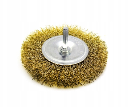 Attēls no Geko Szczotka druciana tarcz. mosidz 100mm z trzpieniem (10/120)