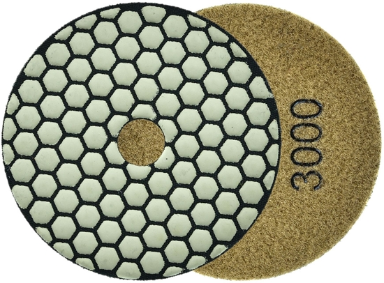 Picture of Geko Tarcza polerska do szlifowania gresu na sucho 100mm GR3000 (25/250))