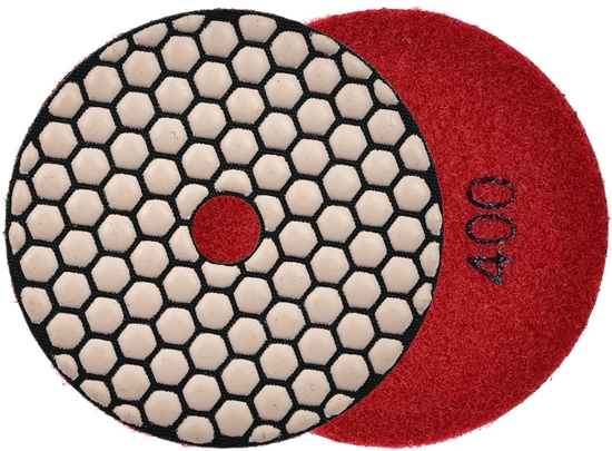 Picture of Geko Tarcza polerska do szlifowania gresu na sucho 100mm GR400 (25/250)