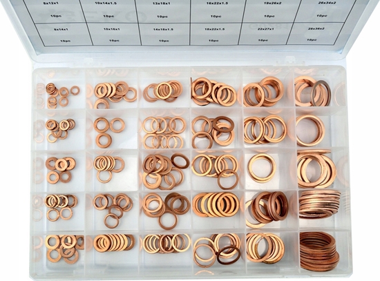 Picture of Geko Zestaw podkadek miedzianych 300szt (G02811)