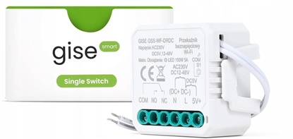Picture of GISE Smart Pojedynczy modu przekanikowy bezpotencjaowy niskonapiciowy WiFi | Tuya | GSS-WF-DRDC
