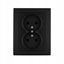 Picture of Gniazdo podwójne z uziemieniem VCX LC 16 Czarny