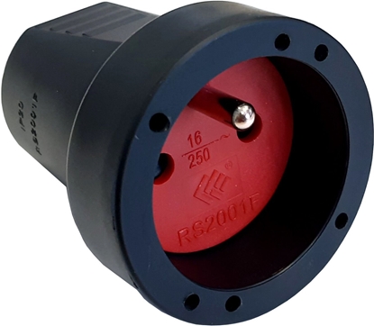 Picture of Gniazdo przenone PCV IP20 250V~ 16 A czarne 12136