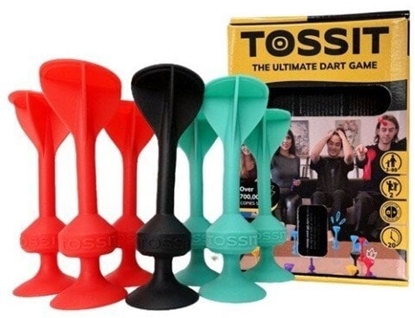 Attēls no Gra w rzutki z silikonowymi przyssawkami TOSSIT Zestaw Startowy, czerwony i zielony