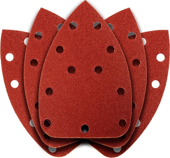 Picture of Graphite Papier cierny na rzep delta 140 x 140 x 80 mm, K100, 5 szt., z otworami