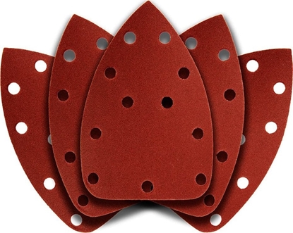 Picture of Graphite Papier cierny na rzep delta 140 x 140 x 80 mm, K240, 5 szt., z otworami