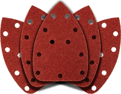 Picture of Graphite Papier cierny na rzep delta 140 x 140 x 80 mm, K40, 5 szt., z otworami