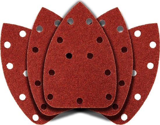 Picture of Graphite Papier cierny na rzep delta 140 x 140 x 80 mm, K40, 5 szt., z otworami