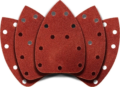 Picture of Graphite Papier cierny na rzep delta 140 x 140 x 80 mm, K60, 5 szt., z otworami