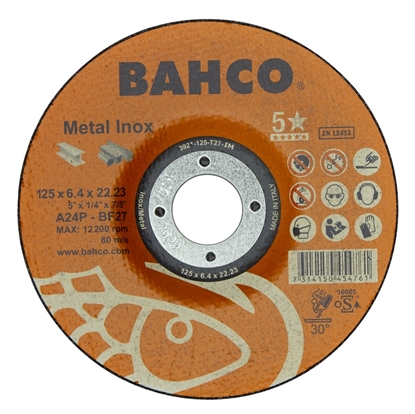 Изображение Grinding disc A30S INOX+Fe T42 115x6,4x22.23mm