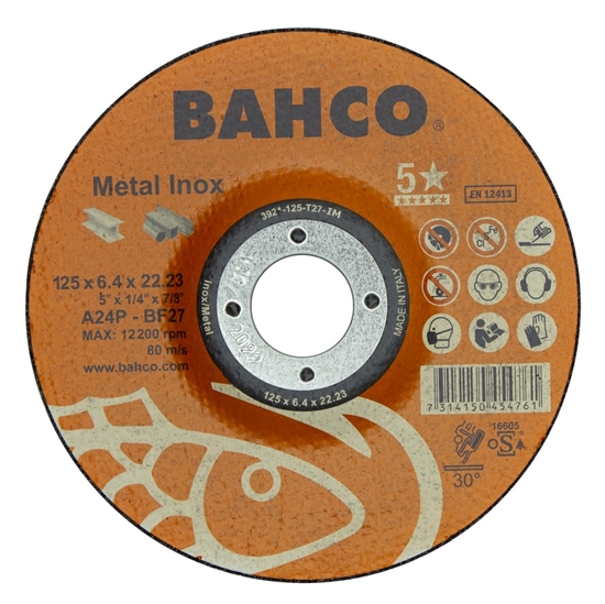 Изображение Grinding disc A30S INOX+Fe T42 115x6,4x22.23mm