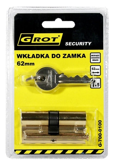 Изображение Grot Wkadka bbenkowa 31x31mm 62mm mosidz 5 kluczy