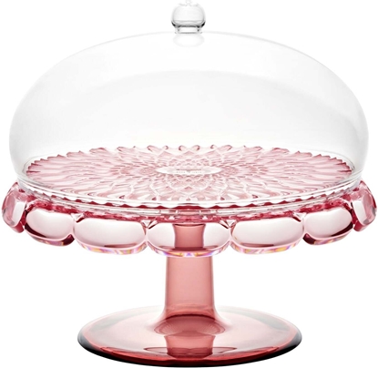 Attēls no Guzzini VANITY Small Cake Stand with Dome Flamingo pink