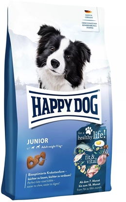 Изображение Happy Dog Fit&Vital Junior, sucha karma, dla szczenit, 7-18 miesicy, 4 kg
