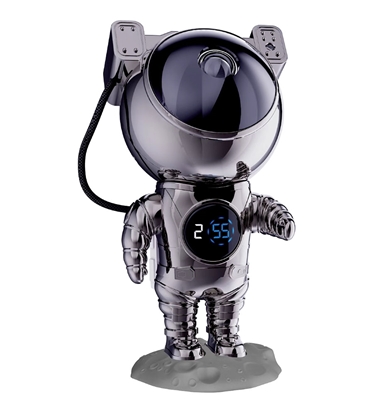 Изображение Hawk HW-STAR02 Astronaut Star Projector with Clock Ghrome Edition