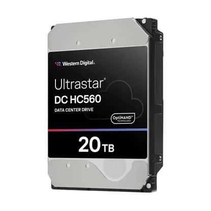 Attēls no HDD|WESTERN DIGITAL ULTRASTAR|Ultrastar DC HC560|WUH722020BL5204|20TB|SAS|512 MB|7200 rpm|3,5"|0F38652