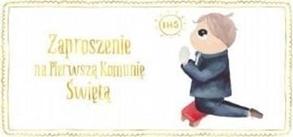 Изображение HENRY Zaproszenie - Komunia chopiec zoty (10 szt.)