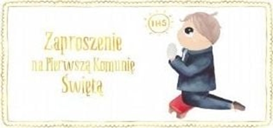 Picture of HENRY Zaproszenie - Komunia chopiec zoty (10 szt.)