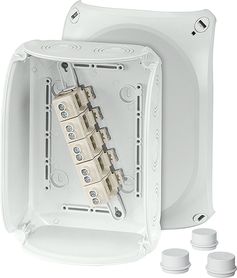 Picture of Hensel Puszka odgana 210x155x92 5x10mm2 CU IP66 szara DK 1610 GZ (62000158)