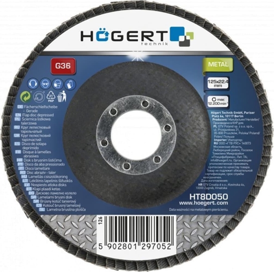 Picture of Högert Technik ciernica listkowa talerzowa 125x22,4 G60