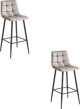 Picture of Hoker ARCETO - aksamit ciemny be / nogi czarne x 2