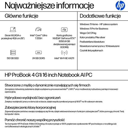 Picture of HP INC 4G1i16 U7-255H/16''/24/512/RTX3050/W11P/3
