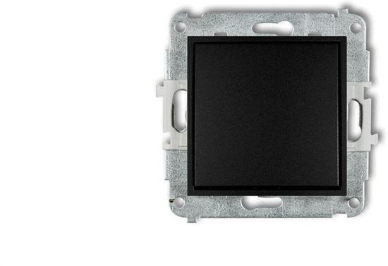 Изображение ICON Mechanizm cznika krzyowego (jeden klawisz bez piktogramu) czarny mat 12IWP-6.1