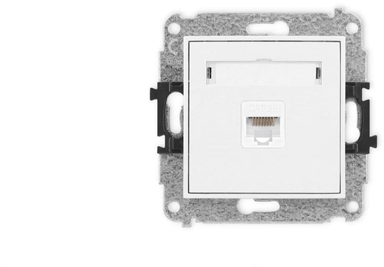 Picture of Karlik ICON Mechanizm gniazda komputerowego pojedynczego 1xRJ45, kat. 5e, 8-stykowy biay IGK-1