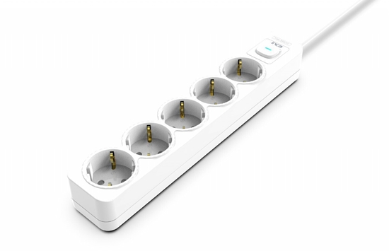 Picture of Inca INCA listwa zasilajca IPW-44GB 5-gniazdowa, LED Anz. biay 1,5m