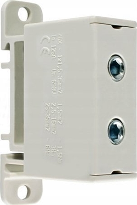 Picture of Incobex Zczka szynowa 1-torowa 35mm2 szara ZGX-1x35 szara ENE-10406