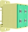 Picture of Incobex Zczka szynowa rozdzielcza jednostkowa, 4 otwory 50mm2 ZGX 2x50 óto-zielony ENE-00263