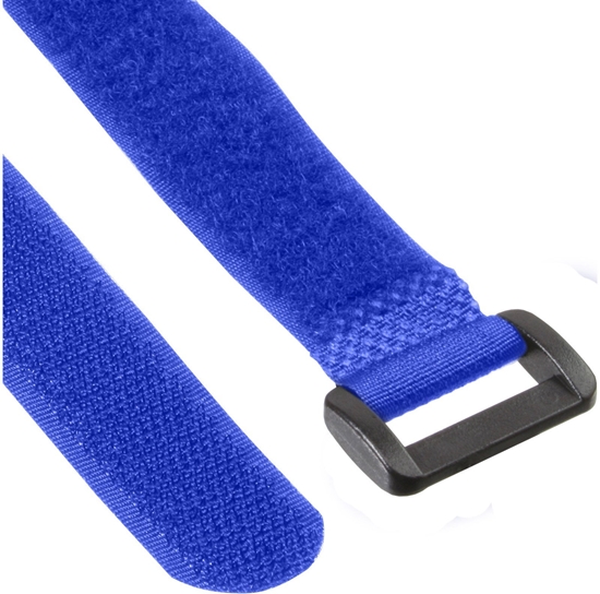 Picture of InLine Cable Strips hook-and-loop 20 x 400mm 10 pcs. niebieski