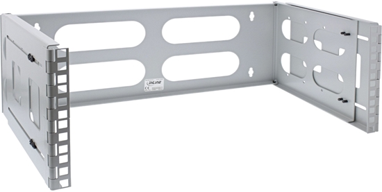 Picture of InLine InLine® 19" foldable rack, 4U, 24-40cm depth, grey