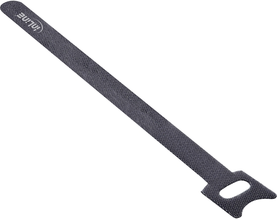 Picture of InLine InLine® Cable tie Straps hook-and-loop fastener 180mm 10 pcs. black