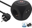 Изображение InLine InLine® Charging Cube, 3x earthing contact, 2x USB-C, 2x USB-A, black, 2m