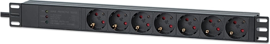 Picture of Intellinet 715140 energosadales vienība, PDU 7 Maiņstrāvas izvade (-s) 1U Melns