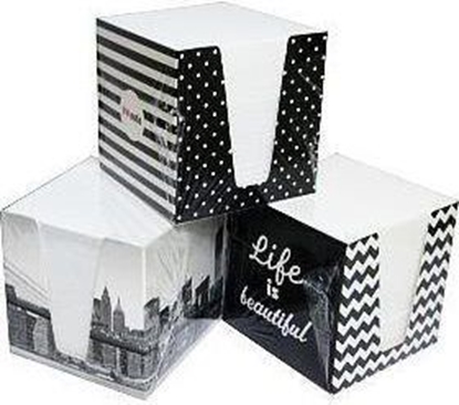 Изображение Interdruk Kostka papierowa biaa w kubiku tekturowym