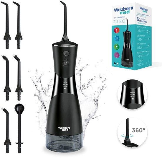 Picture of IRYGATOR DO ZBÓW BEZPRZEWODOWY DENTYSTYCZNY MOCNY 6 DYSZ 5 TRYBÓW WEBBER