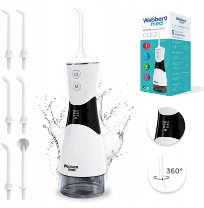 Picture of Irygator do zbów Webber bezprzewodowy, dentystyczny, mocny  5 dysz, 5 trybów pracy