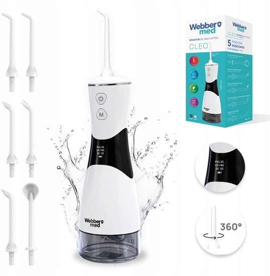 Picture of Irygator do zbów Webber bezprzewodowy, dentystyczny, mocny  5 dysz, 5 trybów pracy